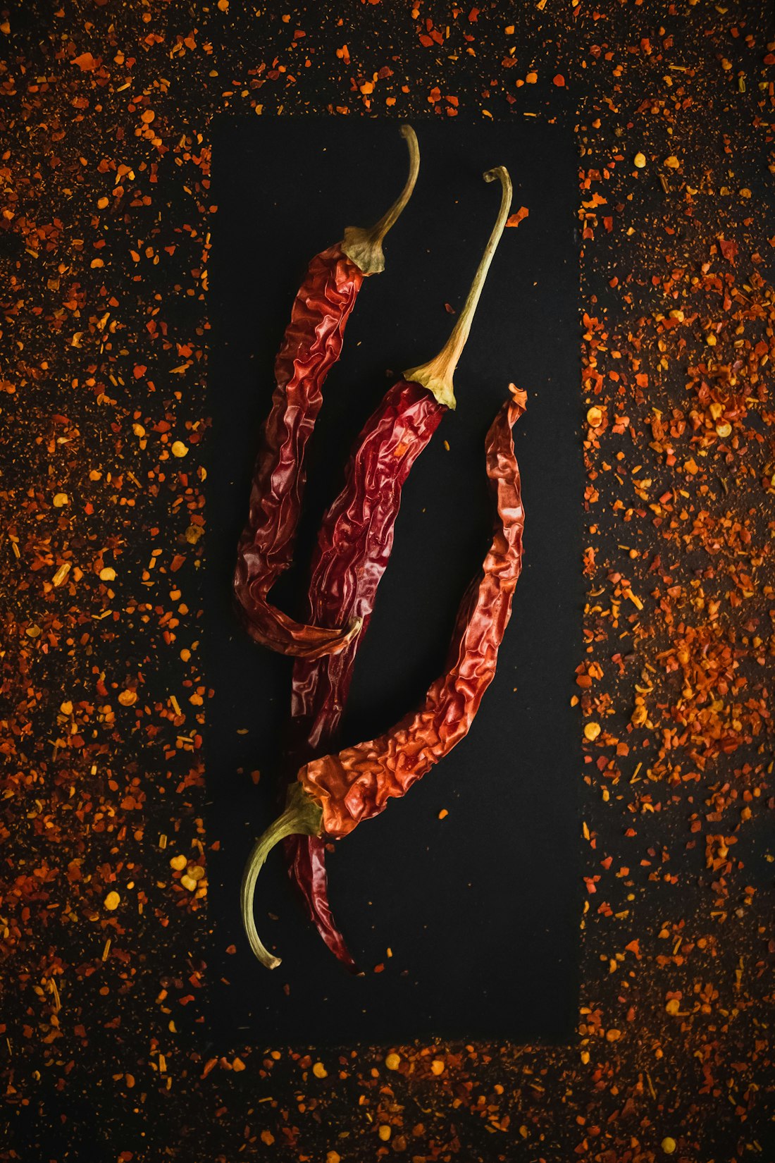 Vibrant red chili peppers — the source of Bún Bò Huế's signature warmth